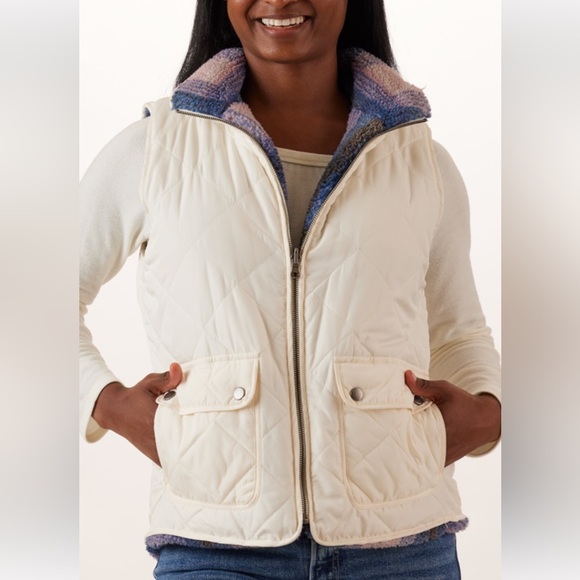mia & tess Reversible Quilted Texture Vest Size Small - Picture 1 of 5